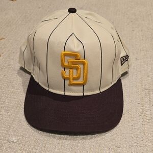 Padres New Era Striped Hat